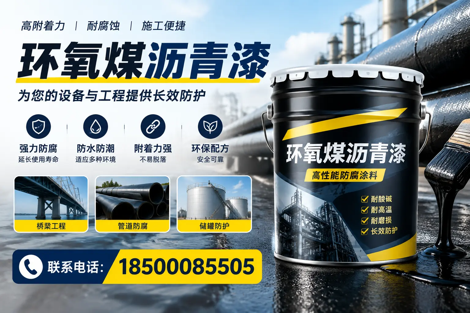 环氧煤沥青漆与其他涂料的对比分析,助力铁岭企业决策